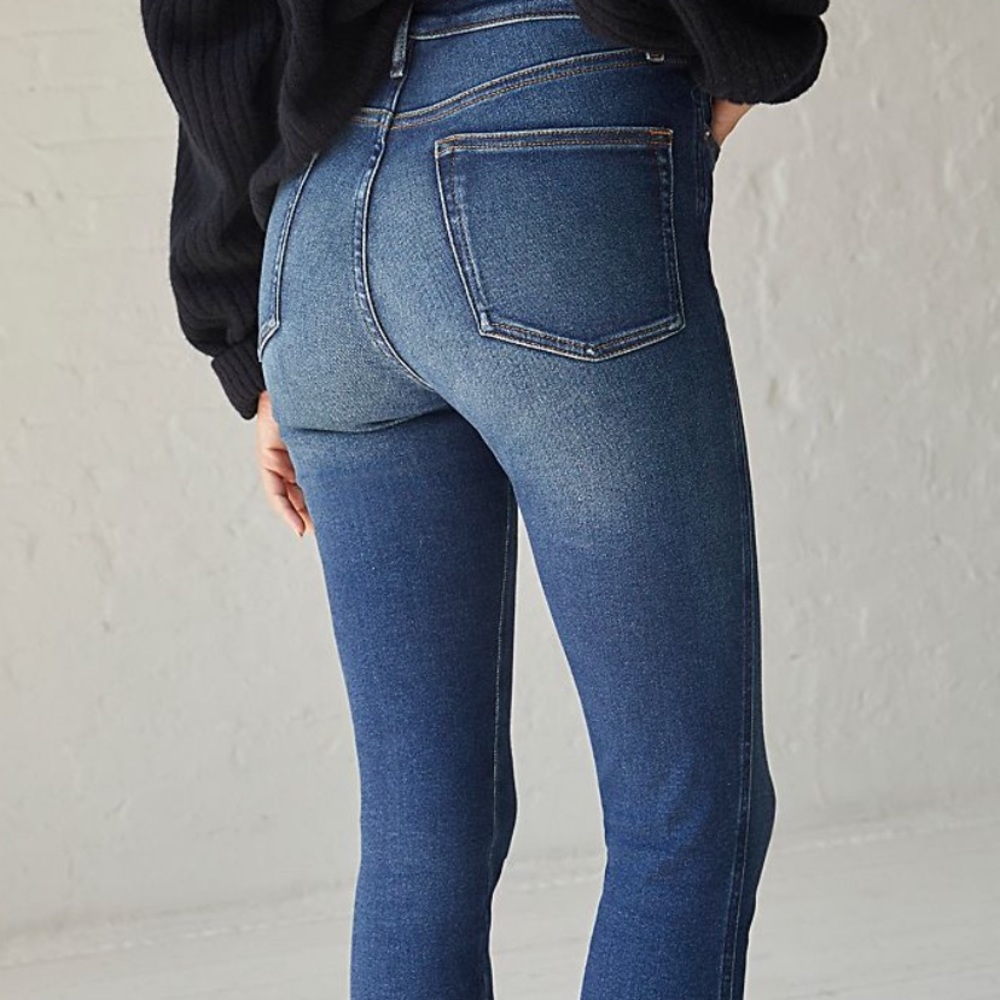NWOT Free People High Rise Ripped Skinny Jean